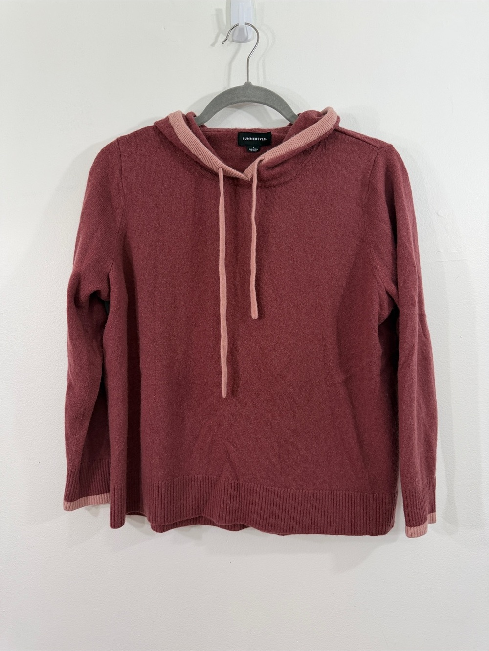 Summersalt Wool/Cashmere Hooded Sweater